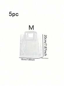 Bộ 10 túi quà PVC trong suốt có thể tái sử dụng (có quai xách) - Thích hợp làm quà tặng cô dâu, mua sắm, đám cưới, sinh nhật, lễ cưới, kỷ niệm đính hôn, tiệc tùng, tiệc trà, đồ thủ công, trang trí nhà cửa và phòng ngủ, phụ kiện chụp ảnh cưới sinh nhật, túi quà tặng sinh nhật. Bao gồm túi quà và túi tote trong suốt. - Nhiều màu - Xem 17