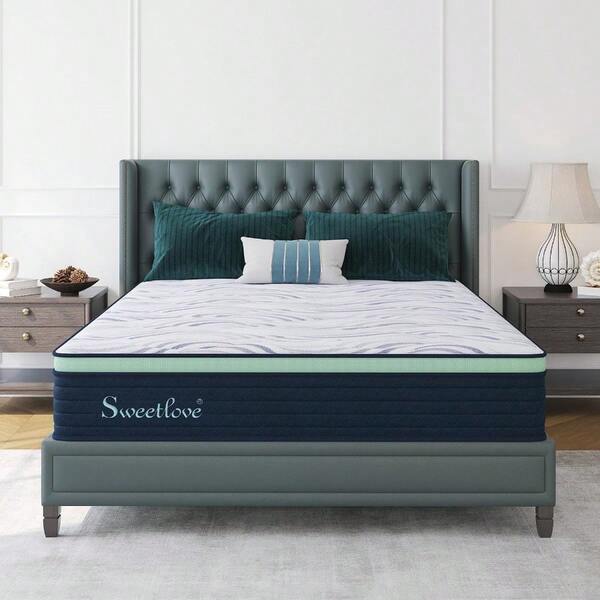 King Single MattressGel Memory Foam Mattress For Cool Sleep And Motion Isolation High Density Base Support Bed Mattress Foam Medium Firm
