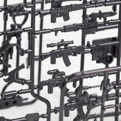 1lb WW2 Military Gear Pieces With Ghille Suit -  Accessory Toy Set For Soldier Figures- Compatible With Major B...