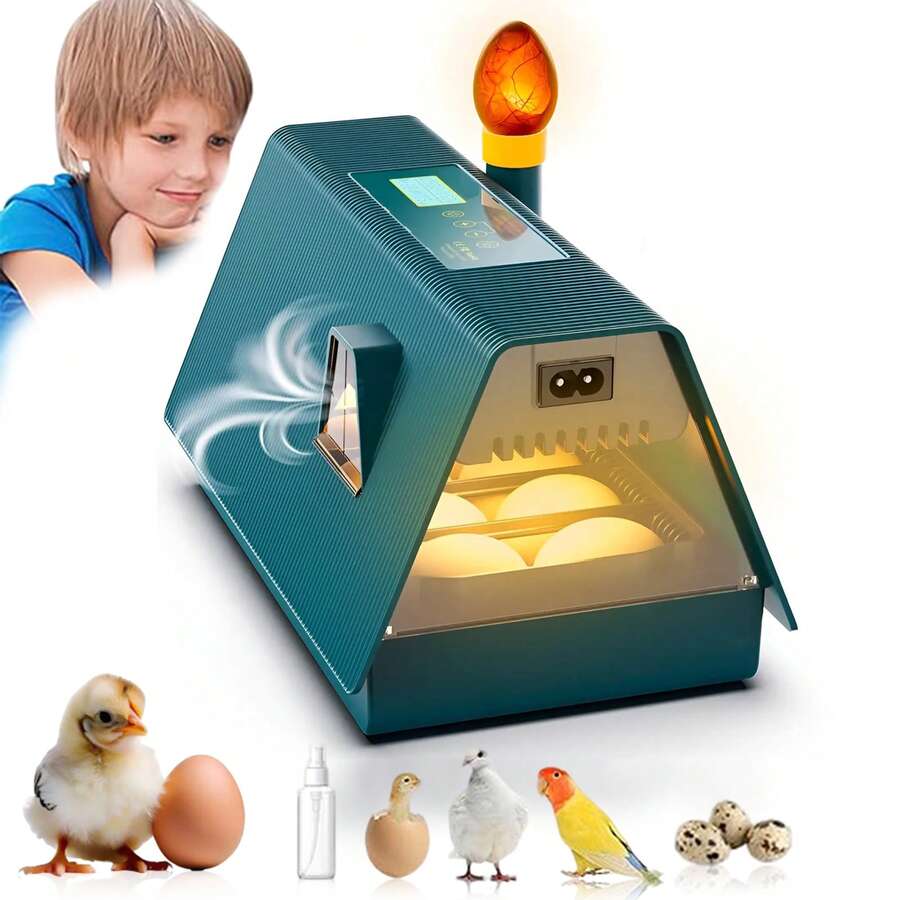 Incubadoras Huevos Automáticas Giro Corral Para Pollos Aves - Verde - Ver 1