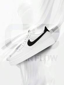 Nike Air Force 1 Low '07 White Black Pebbled Leather– Men's Lifestyle Sneakers – Shoes For Man -Vintage-Spring & Summer-Inspired Running Shoes, Shock-Absorbing Comfort, Gym To Streetwear Casual Wear-Easter Gift–CT2302 100 - White/Black - 查看 1