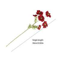 1pc Artificial 6-Head Butterfly Flower, Photography Prop Butterfly Flower Decor Fake Flower Arrangement, Wedding Aisle Decoration