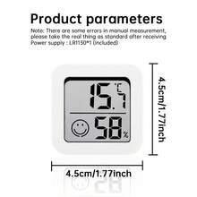 1 szt. Termometr wewnętrzny z higrometrem i cyfrowym monitorem temperatury i wilgotności w pomieszczeniu z uśmiechniętą twarzą, z funkcją pomiaru wilgotności i temperatury, szybkie odświeżanie, funkcja °C/°F, odpowiedni do domu, biura, sypialni, obsługa, miernik wilgotności, kontrola środowiska wewnętrznego, modny design, kompaktowy czujnik, konstrukcja, precyzyjny czujnik, monitor wilgotności, śledzenie klimatu, dbanie o komfort w domu, idealny do przytulnej atmosfery w sypialni - Wielokolorowe - Zobacz 5