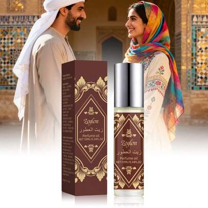 Zoglon 1 Stück Oud Melody Rollerball Ätherisches Öl Parfümöl | 10ML | Natürliche holzige Basis | Lang anhaltender charismatischer Duft | Kompaktes reisefreundliches Design | Leichte Auftragung | Selbstvertrauensfördernder Duft | Erschwingliches Tagesparfüm für Hotels, Zuhause, Reisen, Veranstaltungen & täglichen Gebrauch - Unisex