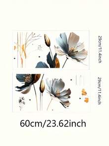 1 buah Stiker Dinding Bunga Poppy, Stiker Vinyl Perekat Mandiri yang Dapat Dilepas, Cocok untuk Dekorasi Dinding Rumah, Dekorasi Rumah, Dekorasi Latar Belakang Dinding Kamar Tidur untuk Mempercantik Ruangan - MultiWarna - View 4