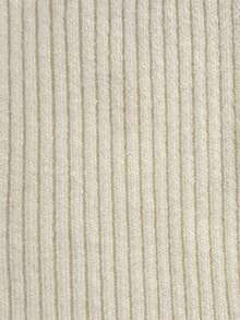 Ladies Spring Autumn Solid Off White Stretch Turtleneck Fitted Soft Knit Daily Top - Apricot - View 9