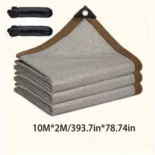 High-Durability Outdoor Sunshade Net - UV & Heat Resistant, Large Shade Sail For Patio And Garden, Grey - Grey - View 16