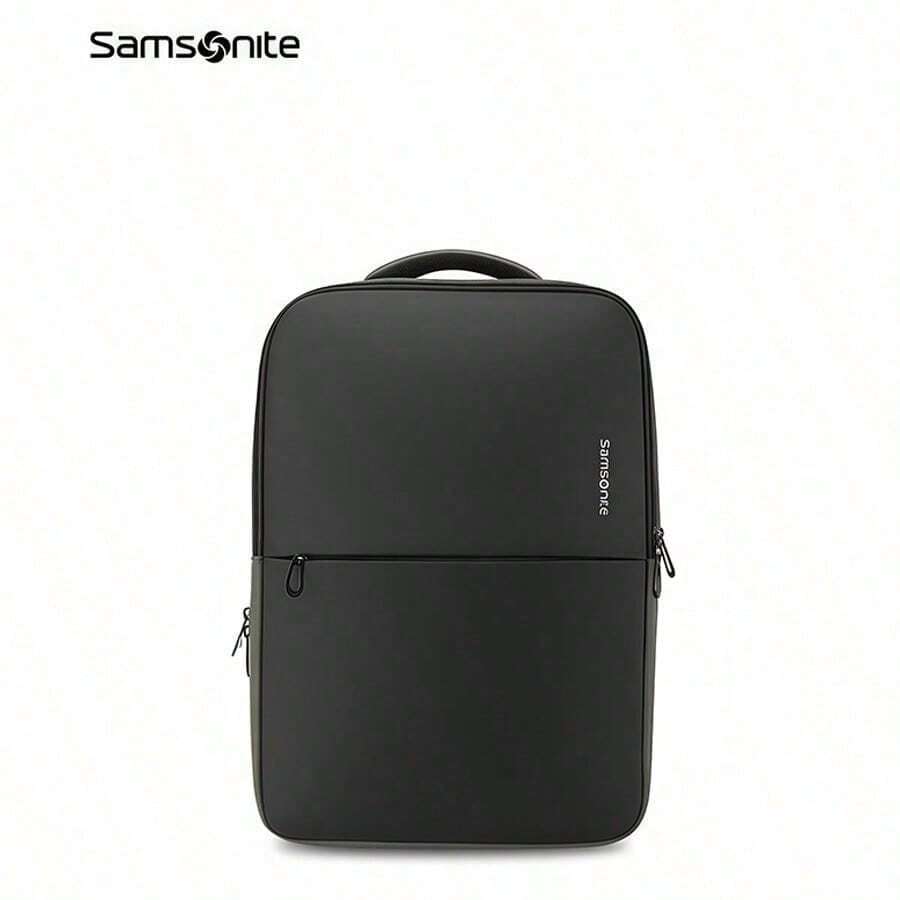 Samsonite BQ7*04103 Business Backpack, Multifunctional Laptop Compartment, Decompression Shoulder Strap System, Suitable For Business Trips, Commutes, And Leisure Activities, Black