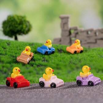 5 piezas/10 piezas Coche de dibujos animados y pato de goma de resina mini - Coche y pato mini coloridos, lindos y duraderos, perfectos para la decoración del hogar y la oficina y regalos. Rellenos de calcetines navideños, regalos navideños, regalos de Pascua, rellenos de calcetines para adultos, regalos del Día de San Valentín, regalos del Día de Acción de Gracias, regalos de carnaval, regalos de vuelta a la escuela, regalos divertidos, bolsa ciega, regalo de Fidget, rellenos de calcetines, regalo para chico adolescente, regalos novedosos