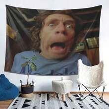 Frank Gallagher Pop Art Tapestry - Soft Peach Light Beige Fabric Wall Decoration With Iconic TV Show Characters, Large Horizontal Living Room And Bedroom Party Decoration - The Perfect Gift For  Fans And Pop Culture Home Decoration - 彩色 - 查看 5