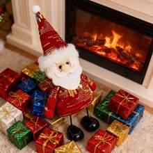 Santa Claus/Snowman/reindeer stuffed animal toy decoration desktop decoration - Rojo - Ver 3
