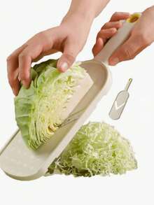 1个高效卷心菜切丝器，多功能蔬菜切片器，适用于卷心菜、胡萝卜和土豆，耐用塑料材质，适合日常烹饪、宿舍厨房、节日送礼（复活节、劳动节）——快速烹饪的实用工具，忙碌生活必备，烹饪新手的理想礼物 #卷心菜切丝器 #快速烹饪 #宿舍厨房 #节日礼物 #烹饪新手礼物