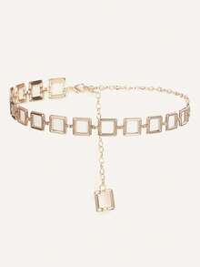 时尚金属腰链配饰，连衣裙时尚身体链 - 多色 - 查看 1