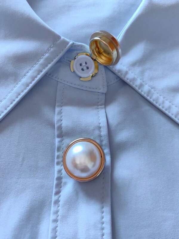 2pcs Button Cover For Shirt Flower Cufflinks Covers Flower Sleeve Button Clip On Button For Dress Wedding Tux Decoration Button Clothing Accessories Gifts