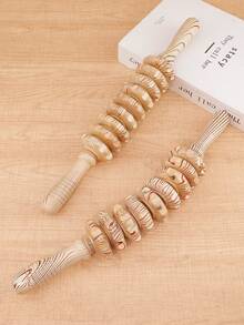 1 dụng cụ massage bằng gỗ cầm tay, con lăn massage điểm kích thích, thích hợp cho mô liên kết, cellulite, cơ và bụng, thiết bị massage trị liệu toàn thân, dụng cụ giảm đau cơ và bụng. - Nhiều màu - Xem 1