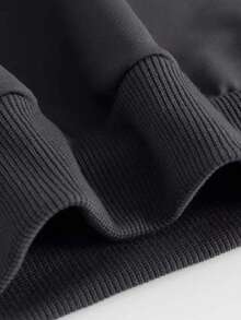 1 pieza Sudadera con elemento de dibujos animados para adolescentes, cómoda, de estilo de anime de primavera y otoño y personalizada - Gris Oscuro - Ver 6