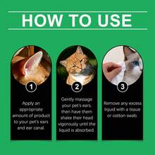 Pet Ear Cleaner - Gentle Care, Refreshing Cleaning Of Pet Ear Wax And Odor