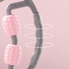 Home Use Massage Fitness Massager - 5 Wheel Ring Leg Massage Roller For Muscle Relaxation, Calf Muscle Massager, Yoga Leg Slimming Device, Muscle Relaxation Massage Roller, Yoga Fitness Equipment - Multicolor - View 9