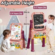 Kids Magnetic & Mechanical Drawing Boards - Pink - View 5