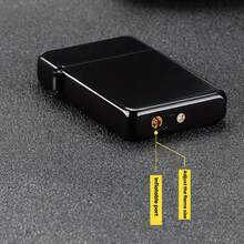 2026  NEWNewThis Is A Metal Torch Lighter Designed For Outdoor Use, Featuring A Windproof Red Flame And A Stylish Dragon Pattern. It Operates On Butane Gas, Which Is Not Included, And Is Perfect For Camping And Bbqs. The Flame Is Adjustable - màu đen - Xem 5