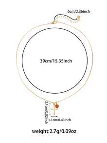 1 件装精致十字架吊坠项链，镶嵌诞生石，14K 镀金立方氧化锆，简约小巧的金色项链，适合宗教信仰/生日/情人节/圣诞节等场合的珠宝礼物。 - 生辰石十字架 - 查看 2