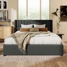 Bed Frames - Grey + Linen + 180cm*200cm - View 10