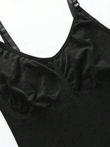 Women's Postpartum Shapewear Bodysuit, Tummy Control, Postpartum Recovery Belly Wrap - Black - View 11