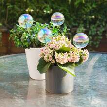 1pc/2pcs/3pcs/4pcs Rainbow Gradient Transparent Glass Self-Watering System Pointed Tip, Automatic Plant Watering Bulb, Rainbow Self-Watering Bulb, Glass Rainbow Plant Watering Bulb, Self-Watering Planter Insert, Indoor Automatic Plant Waterer, Plant Watering Device, Plant Water Bulb, Watering Bulb - Multicolor - View 2