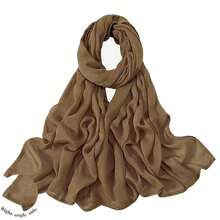 Modal Cotton Hijab Scarf For Women With Undercap Set,Brown - Brown - View 9