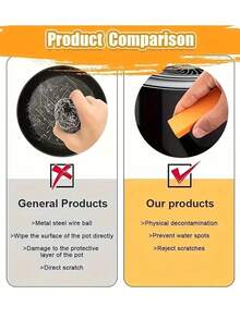 1pc/5pcs Stainless Steel Anti-Scratch, Rust-Proof Rubber Eraser, Stainless Steel Decontamination Agent, Rubber Rust Cleaning Eraser, Suitable For Kitchen, Bathroom, Household