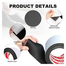 Rubber Shoe Sole Protector Self-Adhesive Grips Non Slip Pads Sole Sheet Protector Guard Anti-Slip Grips Shoe Sole Heel Repair For Bottom Of Shoes - Black - View 5