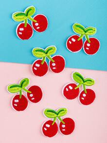 8 st röda jordgubbslappar, personliga gör-det-själv-kläder, stryk-på-broderi, sömnadslappar, dekorativa applikationer för kläder, skor, väskor, sommar, skola - Multifärgad - Visa 8