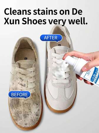 绒面革和磨砂革清洁剂，6.76盎司绒面革鞋清洁剂，含刷子和毛巾，免冲洗泡沫鞋清洁套装，适用于皮革、靴子、针织衫、帆布鞋、磨砂革鞋、织物鞋、网球鞋