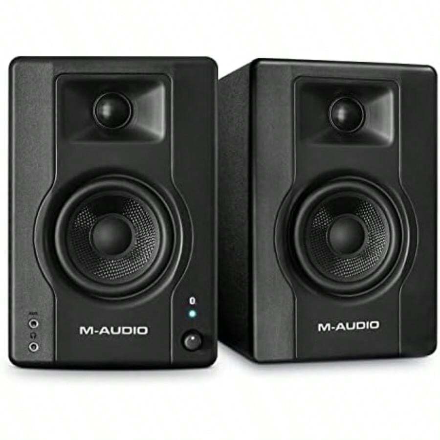 M-AUDIO BX3 BT Par 3.5" 120W Monitores de Estudio, Bocina Amplificada Bluetooth para PC, para Producción Musical, Juegos, Streaming, Podcast, DJ(3.5" Par con Bluetooth) - Multicolor - Ver 1