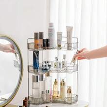 MX  Grey 3-Tier Vanity Organizer - Bathroom Counter Shelf For Cosmetics Toiletries Lotions Perfumes - 灰色 - 查看 5