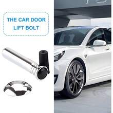 Car Door Lock Knobs, 4PCS Vehicle Inner Door Lift Bolt Lock Pull Pin Covers Rear Front, Automotive Interior Decorative Modification Accessories, Universal Truck SUV Sedan - Initial - View 5