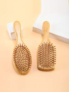 竹制发梳，天然木质防静电梳，适用于头发和头皮，对抗静电的造型工具 - 彩色 - 查看 5