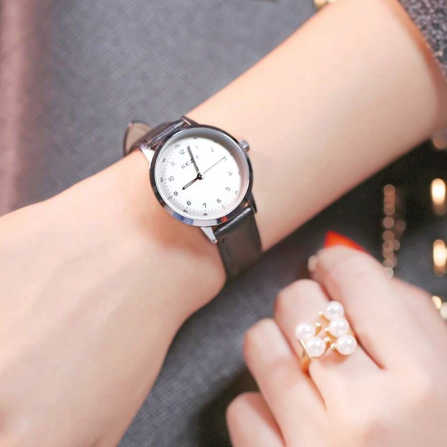 Đồng hồ đeo tay KEZZI thời trang đơn giản, tiện dụng dành cho nữ - màu đen - Xem 1