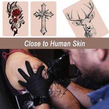 GSYY 10 PCS Tattoo Practice Skins 5.7 "X7.6" Double Sided Tattoo Fake Skin Tattoo Ast Practice Skin For Tattooing Skills Imvement - Multicolor - View 6