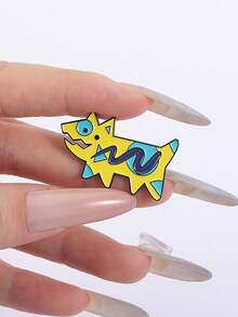 1 set de 2/5 piezas de broches artísticos con diseños de grafiti, animales, colores personalizados, perros geométricos, accesorios creativos para ropa, bolsas, adecuados para equipaje, bolsas, chaquetas, zapatos, sombreros