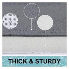Memory Foam Bath Mat 47x24, Extra Soft And Absorbent Bathroom Mats, Non Slip Washable Carpet For Floor, Shower And Tub, Dark Grey - 多色43 - 查看 2