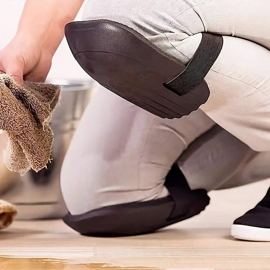 1 Paar Industrieknieschoner - Bequeme und strapazierfähige Schutzbekleidung, mit sicherem Verschlussdesign, geeignet für Automobilprofis, Outdoor und Garten - Verschiedenfarbig - Übersicht 1