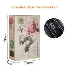 1pc 18cm/24cm Mini Safe Box Book Money Hide Secret Security Safe Box With Lock Money Safe Book Key Lock Money Cash Box Certificate Key Locker Book Kid Gift Book Hidden Secret Combination Lock Hidden Box Security Lock Key Lock Strongbox Steel Simulation Book New Fashion - Multicolor - View 23