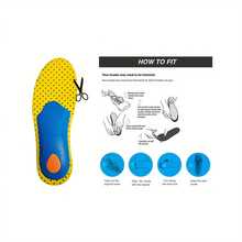 EVA Insoles With Perforations, Arch Support - Shock-Absorbing And Comfortable Lining For Running And Hiking, Yellow Design Conforms To Body Curves To Enhance Stability And Cushioning, Hiking Gear | Athletic Style | Flexible Material, Hiking Accessories - Multicolor - View 10