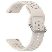 Compatible With Amazfit Bip 6 Band, 22mm Width Silicone Replacement Strap For Amazfit Bip 6 Smartwatch{Inchcolor_nameinch:InchStarlightinch} - Starlight - View 4