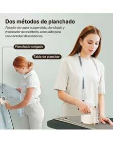 Plancha de Vapor Portátil Mini 3-en-1: Manual, Diseño Rotatorio, Plancha de Vapor Portátil para Ropa, Eliminación de Arrugas Rápida y Cómoda, Plegable Mini, Pequeña y Calefacción Rápida, Rotación y Plegado de 180°, Ahorradora de Trabajo y Espacio, Almacenamiento Pequeño y Cómodo, Adecuada para Viajes, Hogar y Universidad, Planchar en Cualquier Lugar y en Cualquier Momento - Blanco - Ver 3