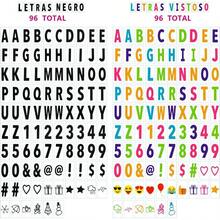 Letrero Luminoso Cine Caja de Luz A5 con 192 Letras Nmeros Smbolos Emoticonos Decorativas Cinema Box Decoracin para Habitacin Tienda Cumpleaos Navidad Bodas Oficina Eventos - blanco - Ver 6