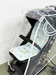 1件装婴儿推车雨罩，儿童挡风罩，婴儿伞车防雨罩 - 透明色 - 查看 4