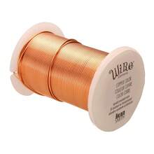 Beadsmith Alambre de cobre lacado de calibre 26 resistente al deslustre para hacer joyas, 34 yardas, 31.09 metros (color plateado) - Cobre envejecido - Ver 15
