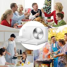 Cogace Foldable Meat Slicer, Electric Food Slicer With RSG 6.7" Stainless Steel Blade, Child Lock Protection, 0-20mm Adjustable Thickness, Food Slicer Machine For Meat Bread Cheese Fruits And Vegetables - White - View 10